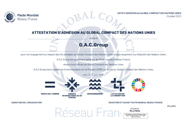 membership certificate g.a.c.group