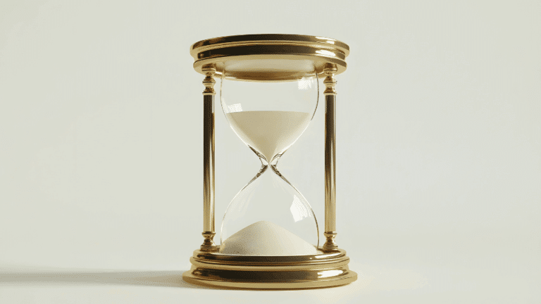 Sablier symbolisant les échéances fiscales des impôts locaux 2025