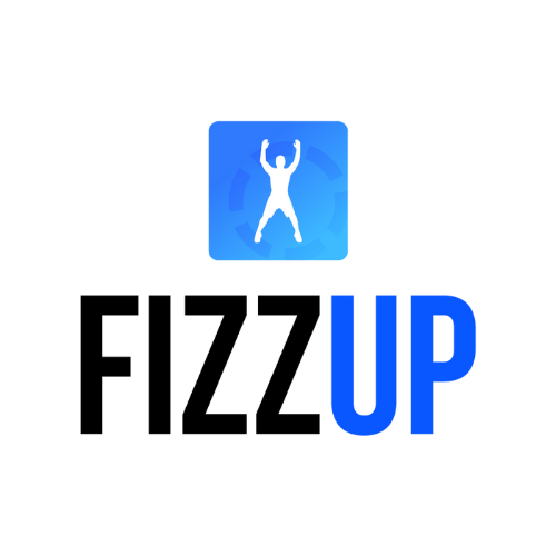 Logo FizzUp, leader du coaching sportif digital et partenaire de G.A.C. Group pour la fiscalité internationale.