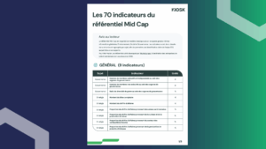 Key MidCap indicators in ESG reporting for ETIs presented as a dashboard on G.A.C. Group's Kiosk platform.