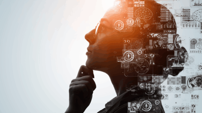 IA agentique pour PME et ETI : schématisation de flux de travail automatisés par des agents IA interconnectés.