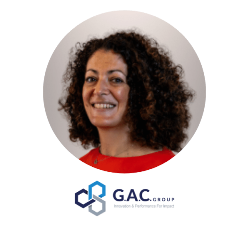 Diane Guigui – Experte Stratégie RH G.A.C. Group Experte stratégie RH Diane Guigui présentant l'Audit des Perceptions® pour l'engagement et la QVCT chez G.A.C. Group.